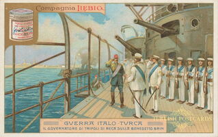 GIT-03 Il governatore di Tripoli si reca sulla Benedetto Brin