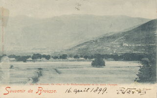 18 Vue de Brousse, du vilay, et de Hudavendiguidar et du mont Olympe