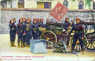 60 Carte Militaire - Pompiers réguliers Constantinople