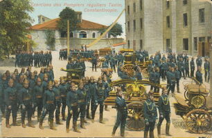 238 Exercises des Pompiers reguliers Taxim, Constantinople
