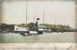 NCH-RKL-087 Le Romania au quai de Galata