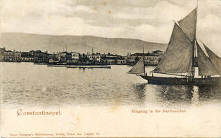 Hugo Stangen's Reisebureau - Eingang in die Dardanellen