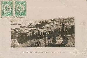 Vue générale de la corne d'or et de l’Arsenal, Constantinople