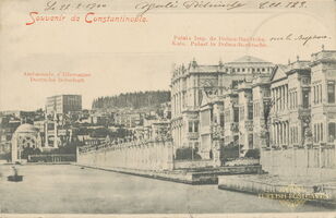 B1 Vue du Palais Imperial de Dolma-Baghtche et de L'Ambassade d'Allemagne